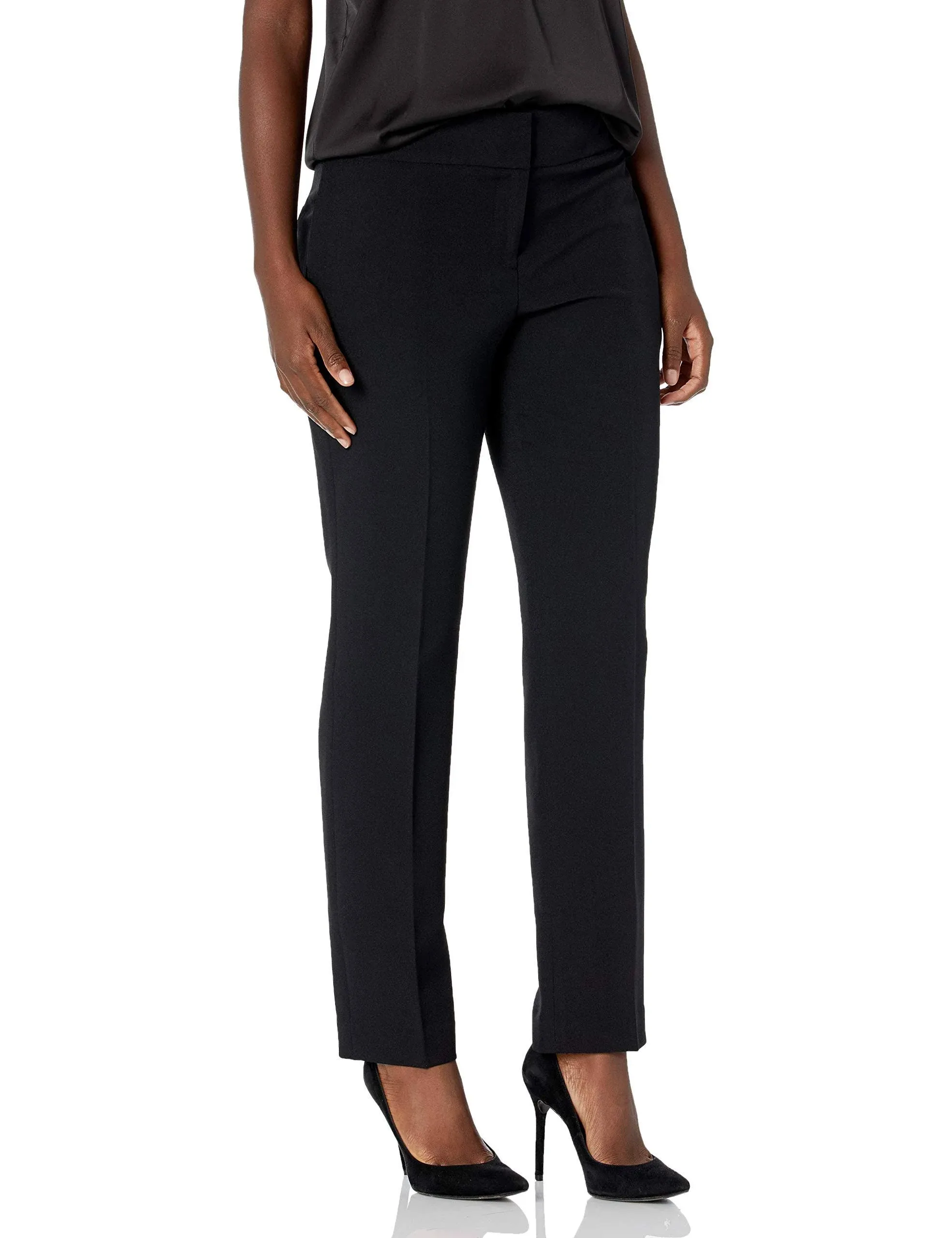 Straight-Leg Modern Crepe Dress Pants