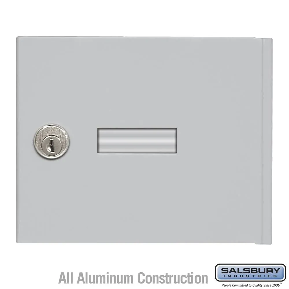 Salsbury Industries 3651ALM Replacement Door and Lock Standard A Size for 4B+ Horizontal Mailbox with Keys, Aluminum