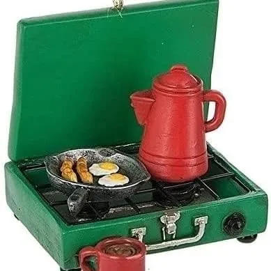 CAMP STOVE Camping Christmas Ornament, by Midwest CBK