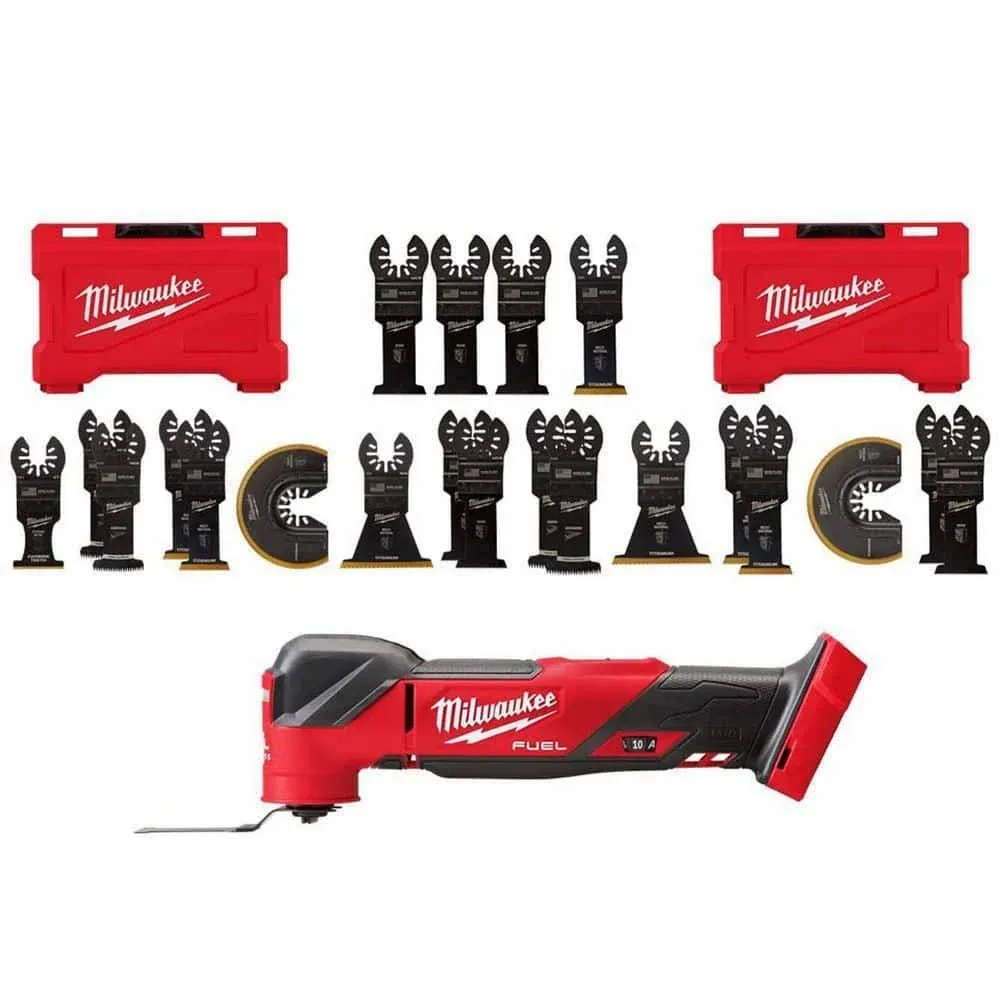 Milwaukee M18 Fuel 18V Lithium-Ion Cordless Brushless Oscillating Multi-Tool ...