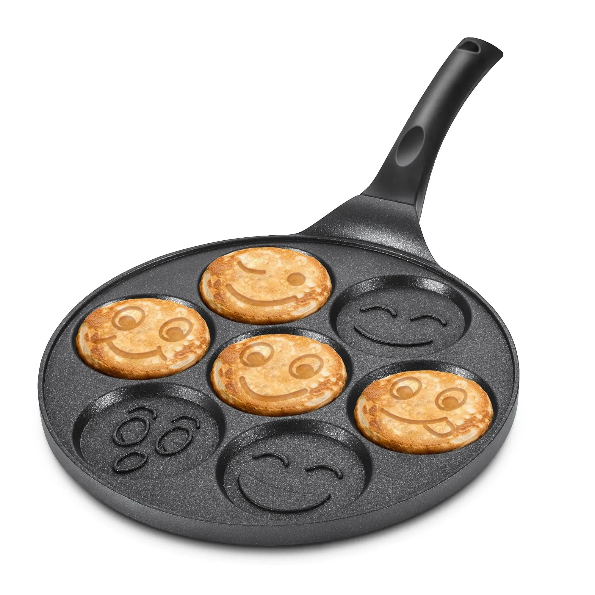 Non-Stick Pancake Pan Grill Pan for Stovetop, Mini Pancake