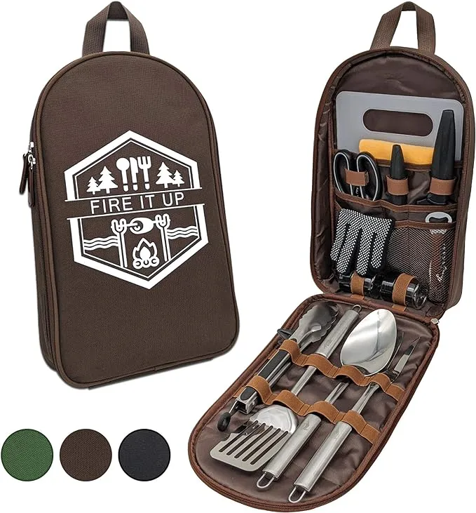 Grilling And Camping Cooking Utensils Set For The Outdoors Bbq Camping Utensil S