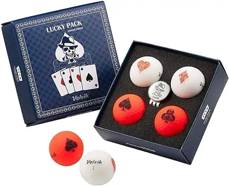 Volvik Vivid Lucky Pack, White/Red, Special Packs