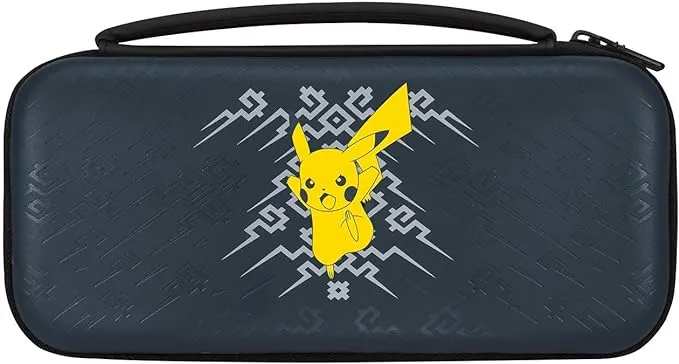 PDP Gaming Pokemon Pikachu Element Deluxe Travel Case For Console, Up To 14 Games: Pikachu - Nintendo Switch