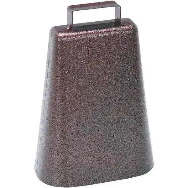 7 inch Steel Cow Bell with Handle and Antique Copper Finish