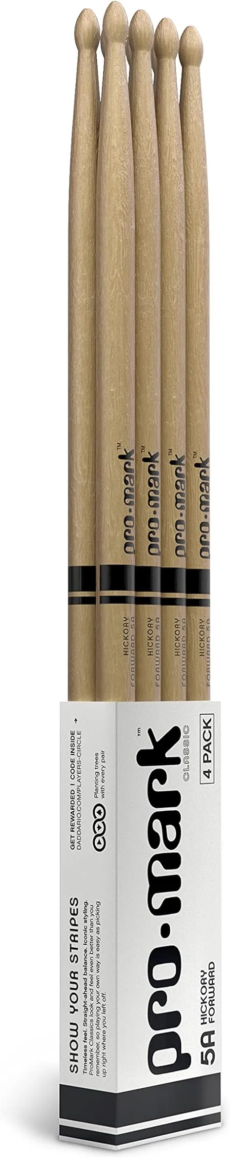 Promark Schlagzeug Sticks Drumsticks Hickory 5A Holzstöcke Erwachsene &amp; Jugendli