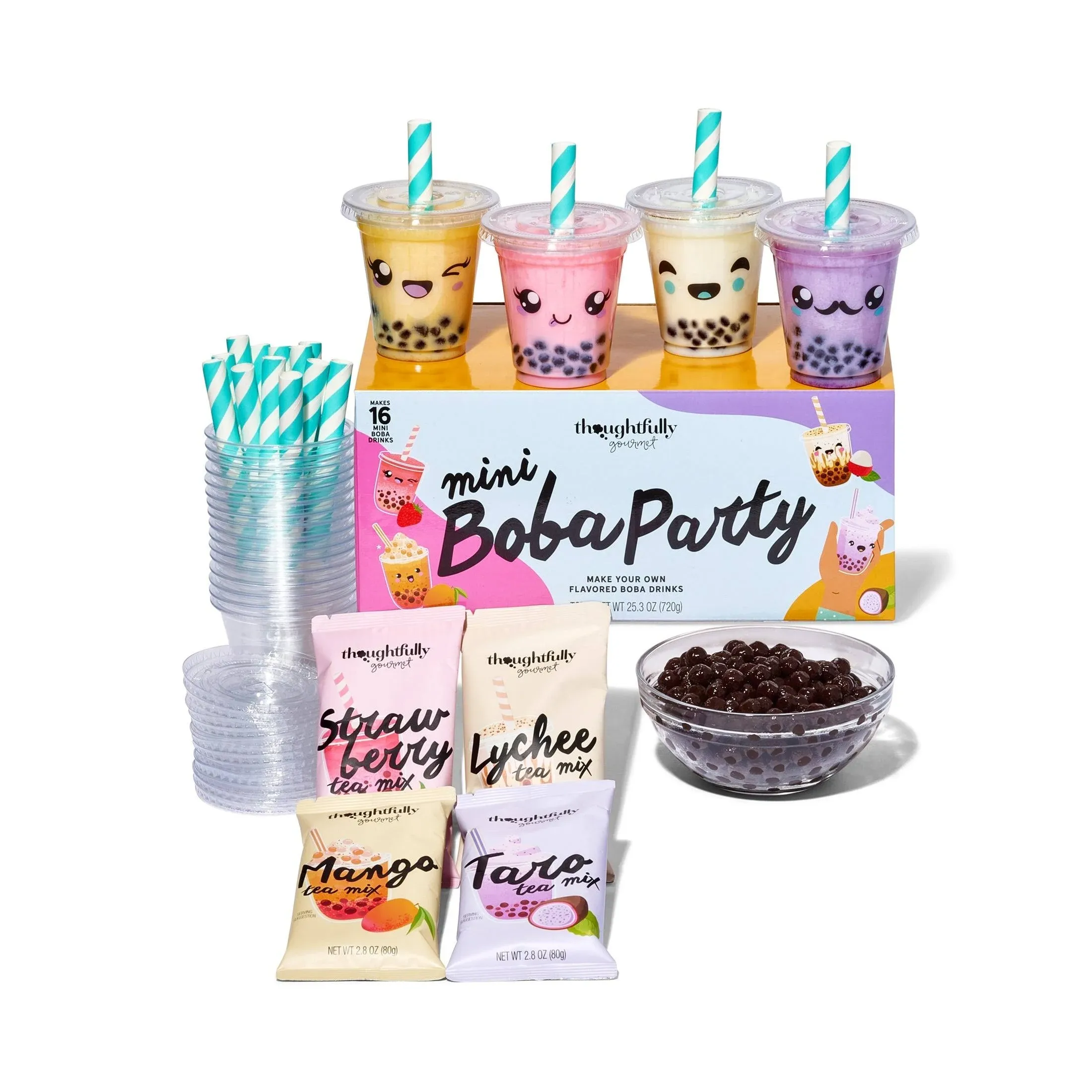 Thoughtfully Gourmet, Mini Boba Party Set, Makes 16 Tasting Portions of Bubble ...