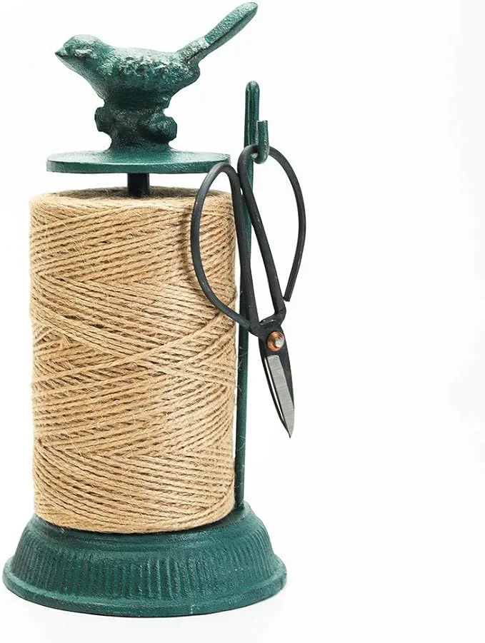 Sungmor Cast Iron Hemp Rope Racks Garden Natural Jute Twine String Rack Scissors  | eBay