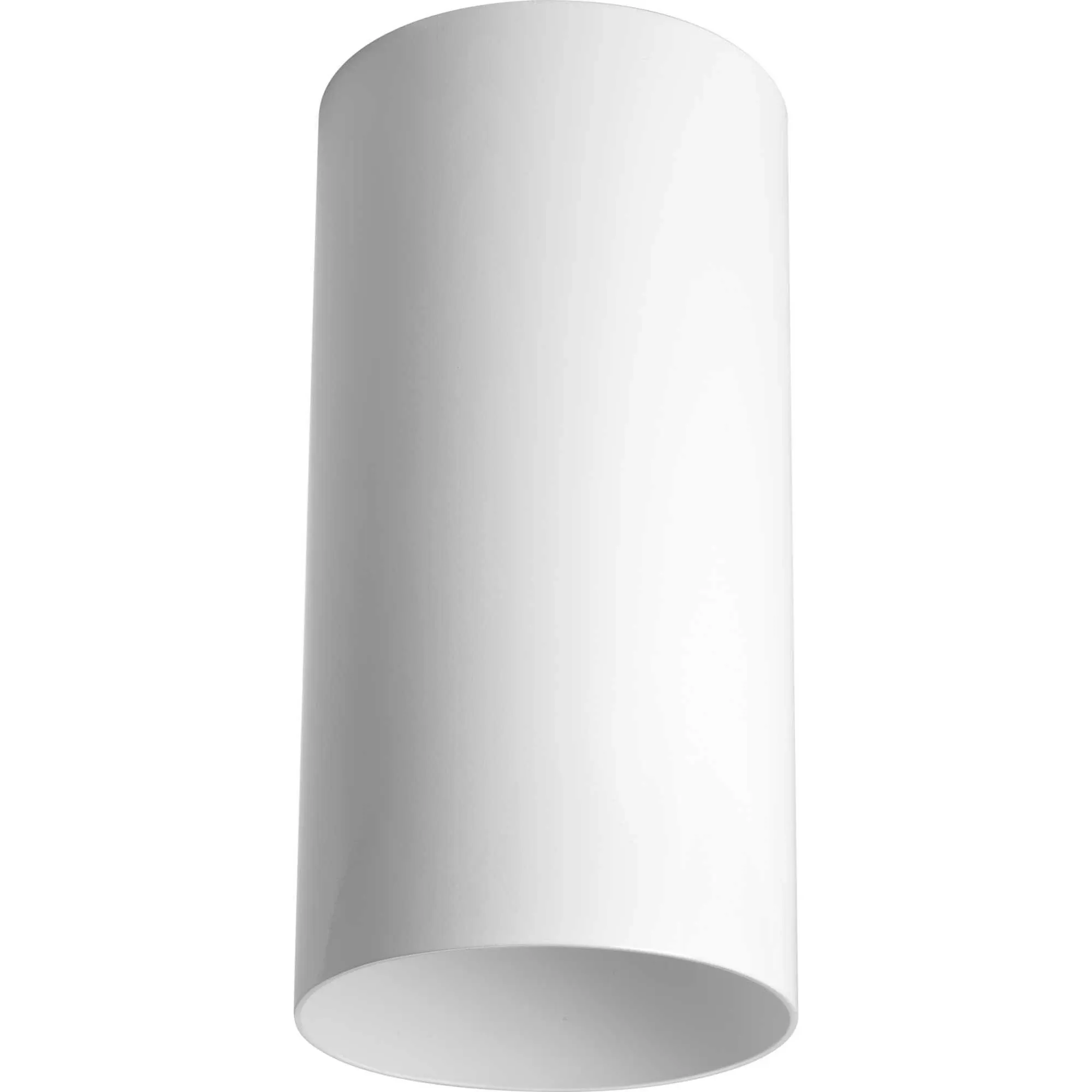 Progress Lighting White LED Outdoor Flush Mount Cylinder