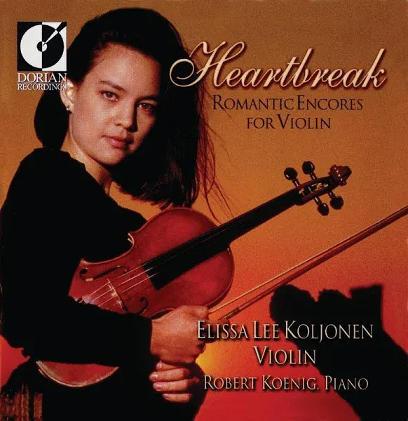 ELISSA LEE KOLJONEN HEARTBREAK: ROMANTIC ENCORES FOR VIOLIN NEW CD