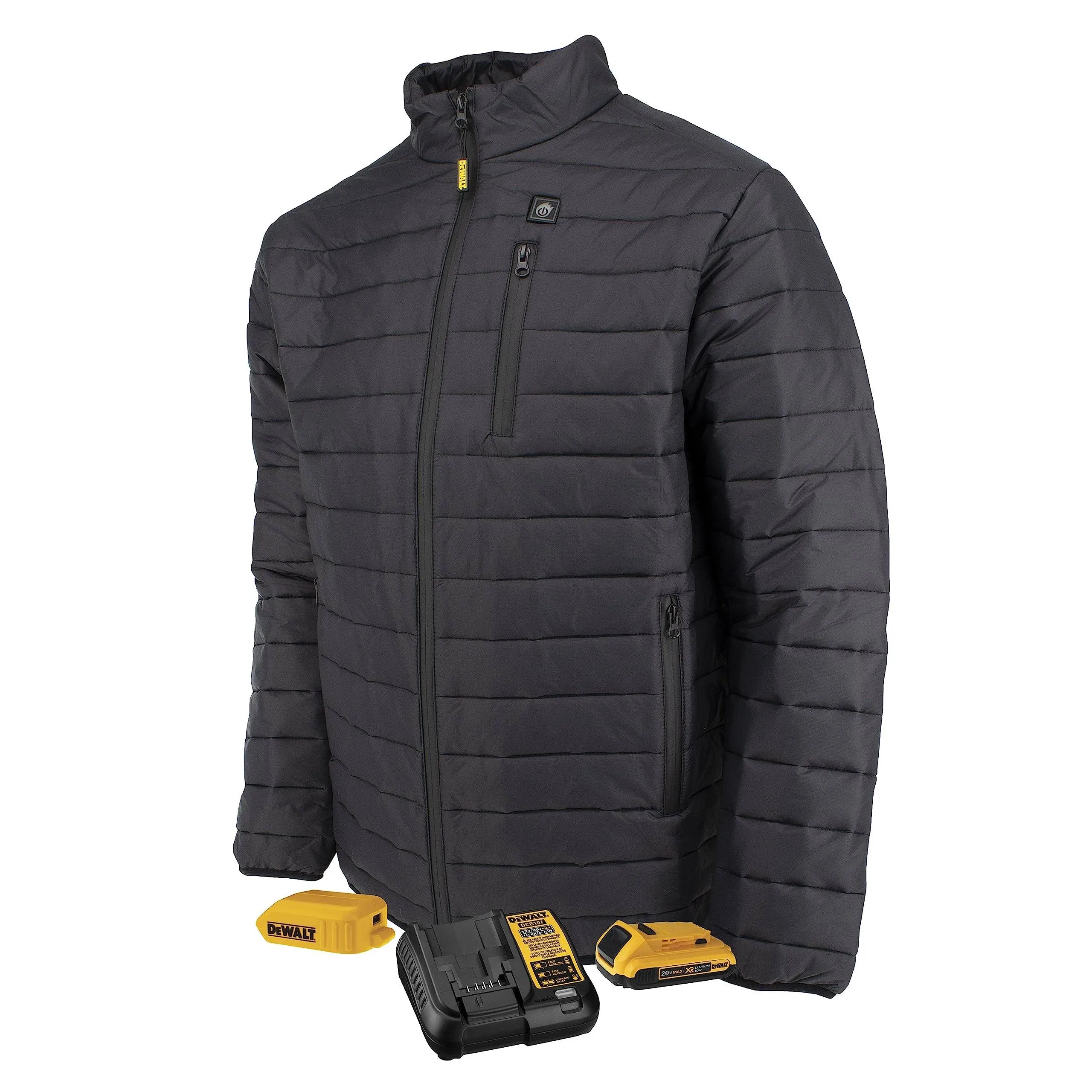 Dewalt Men's Lightweight Puffer Heated Jacket Kit