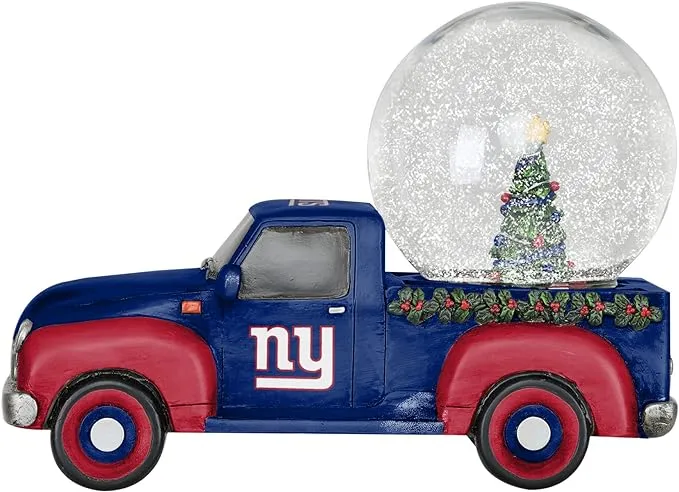 FOCO NFL Unisex-Adult NFL Team Logo Holiday Pickup Truck Snow Globe