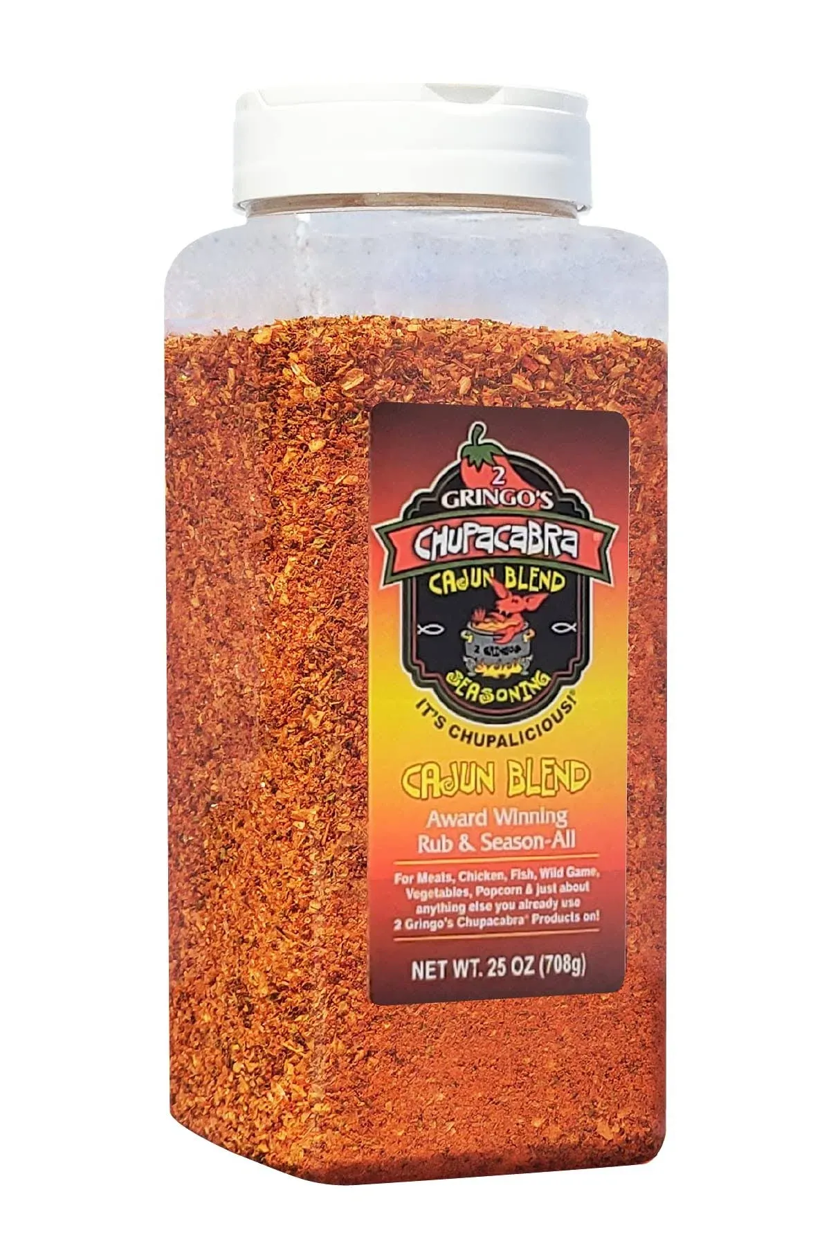 2 Gringos Chupacabra Cajun Seasoning Blend, 25 Ounce