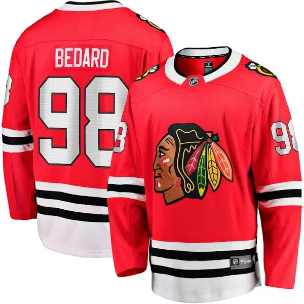 Connor Bedard Chicago Blackhawks Fanatics Home Red Breakaway Men's Jersey