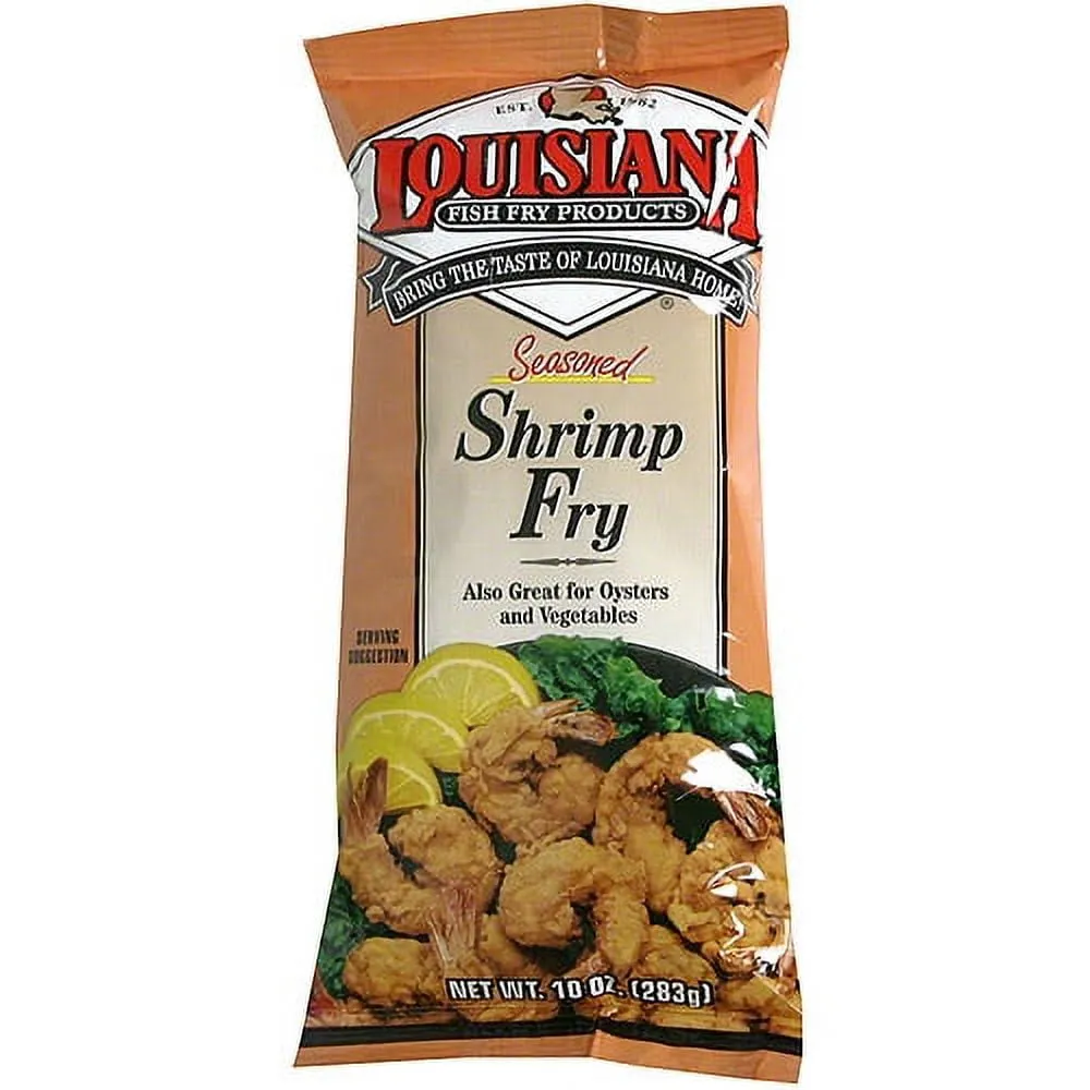 Louisiana Fish Fry Products Seasoned Shrimp Fry - 12 pack, 10 oz packets