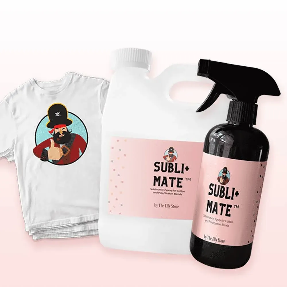 Subli+mate Sublimation Spray 32oz /1 Liter Canister with Sprayer for Cotton Fabrics, Other