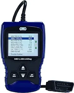 OTC Tools 3209 Trilingual OBD II/EOBD & CAN Scan Tool with ABS/Airbag Codes and Definitions