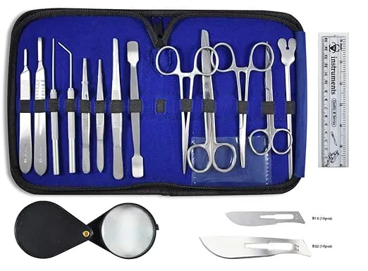 DR Instruments-DR<wbr/>78662 36 Pcs Comprehensive Dissection Kit – Made with Surgic...