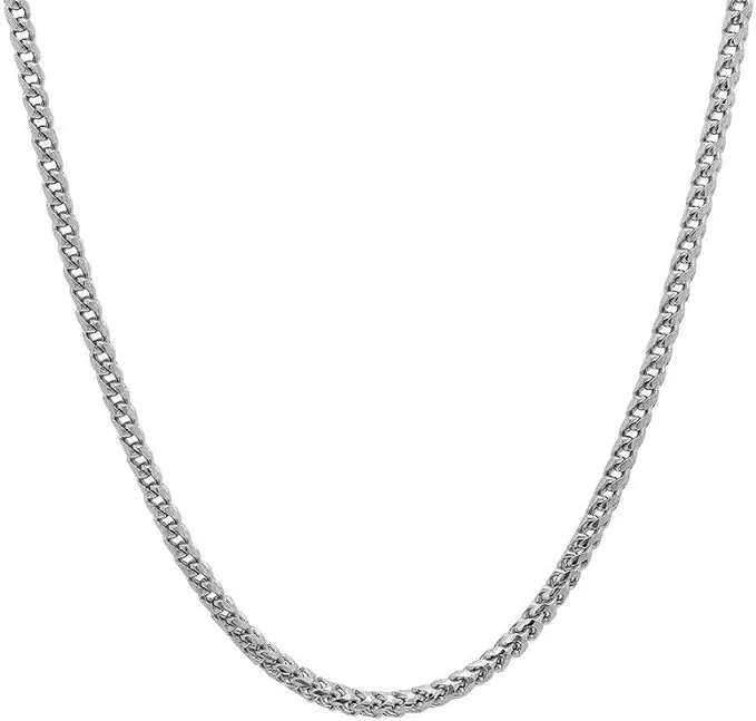 Cuban Link 18" Chain Necklace in Sterling Silver - Sterling Silver