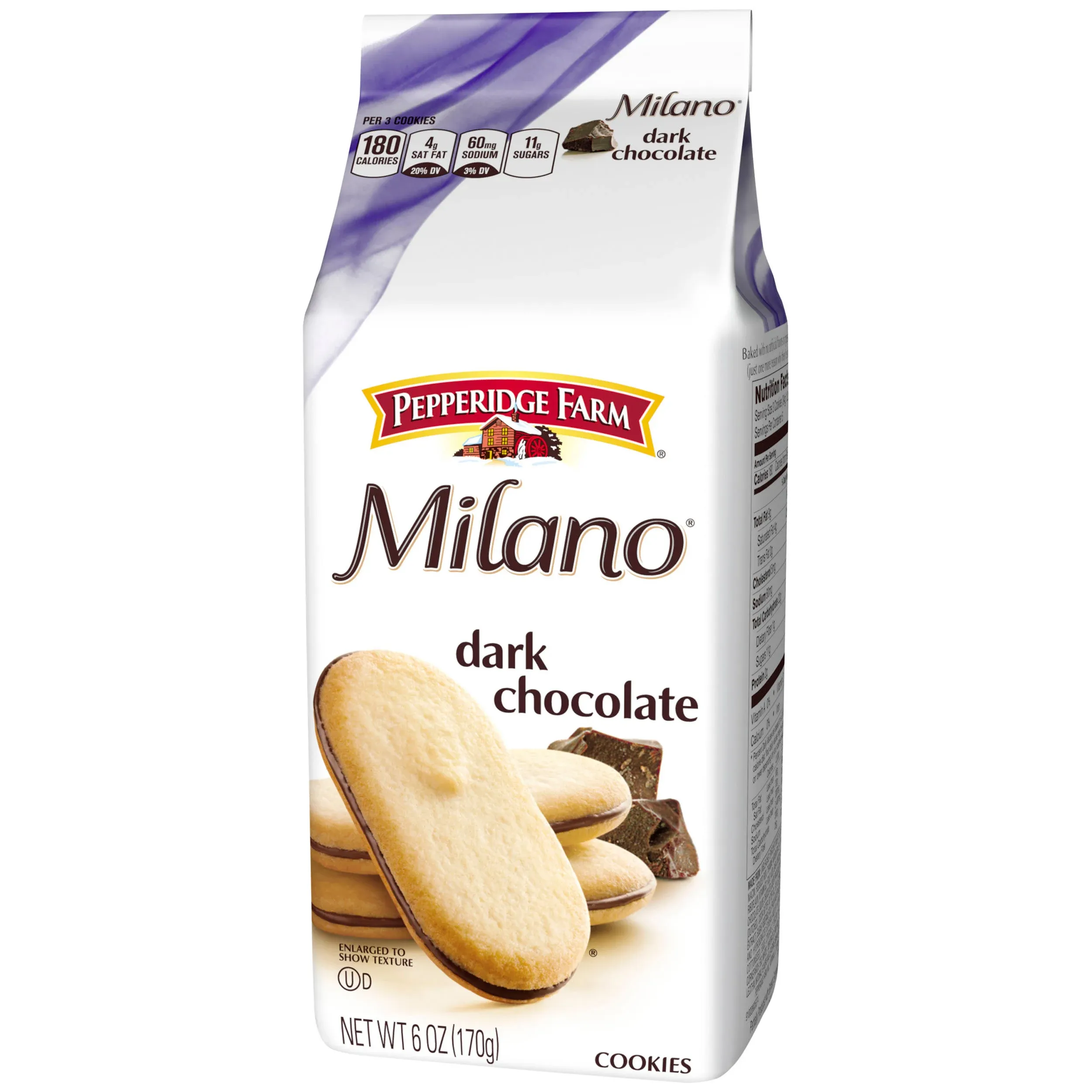 Pepperidge Farm Milano Dark Chocolate Cookies, 6 oz. Bag