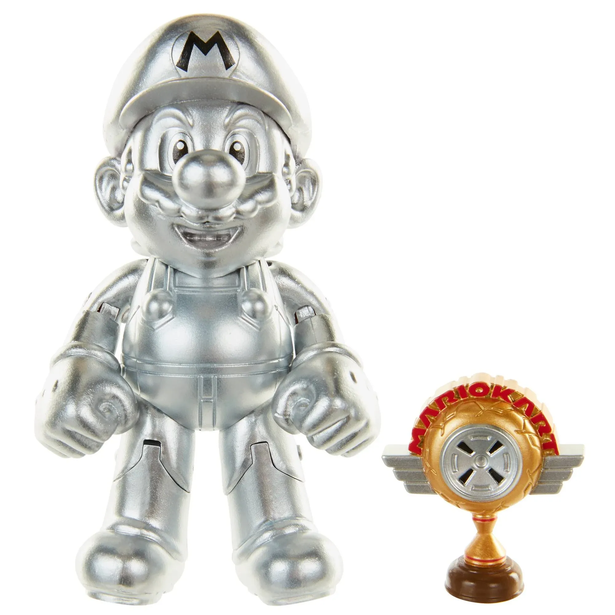 World of Nintendo Metal Mario with Trophy 4" Action Figure