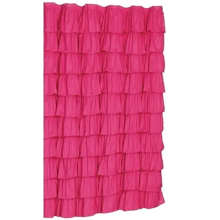 Spring Design Flamenco Ruffle Shower Curtain