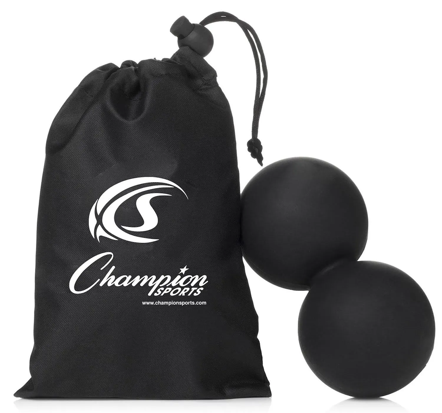 Champion Sports DLMB Peanut Massage Balls, Black