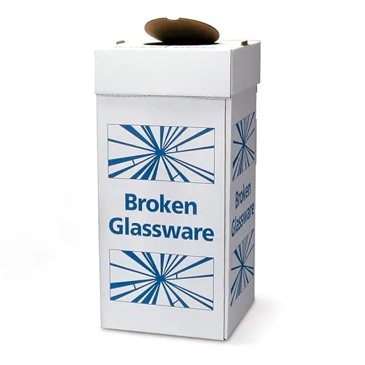 Glass Disposal Boxes, Floor Model, Pack of 6