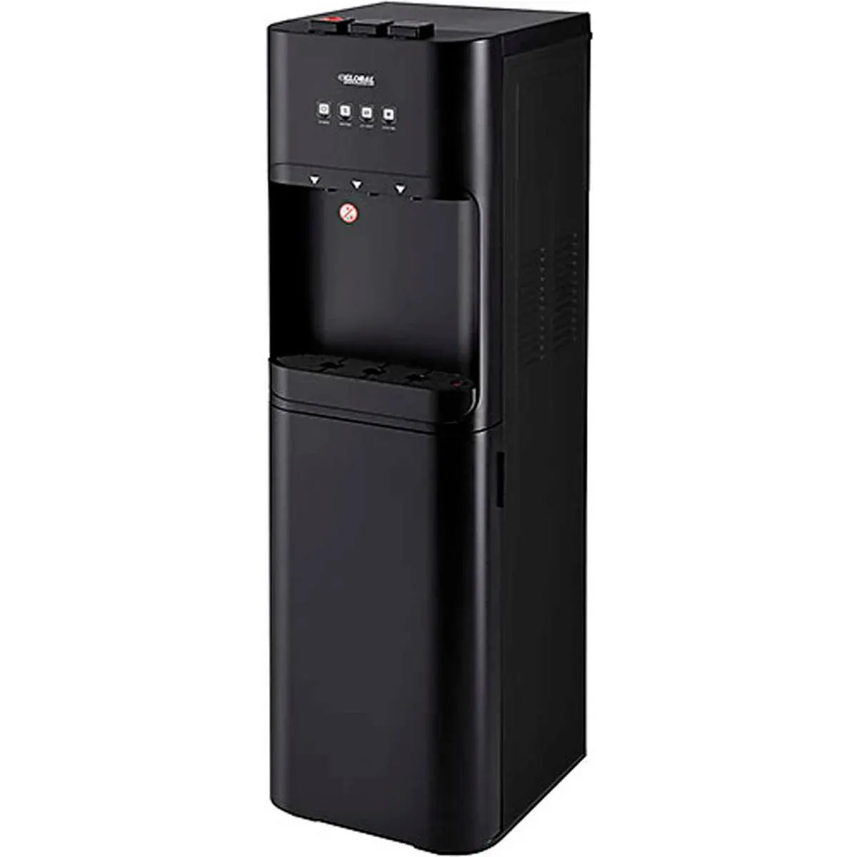 Global Industrial Tri-Temp UV-C Filter Water Dispenser Black