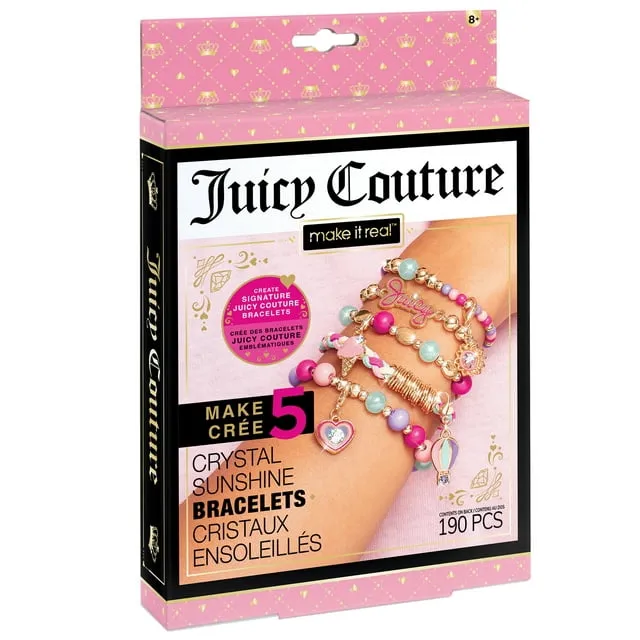 Juicy Couture Make it Real Pink &amp; Precious Bracelet Kit, 190 PCS