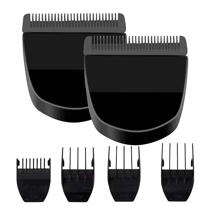 Sodaer 2 Pack Professional Peanut Clipper/Trimmer Snap On Replacement Blades #2068-300 - Compatible with Wahl Peanut Hair Clipper/Trimmer, Black