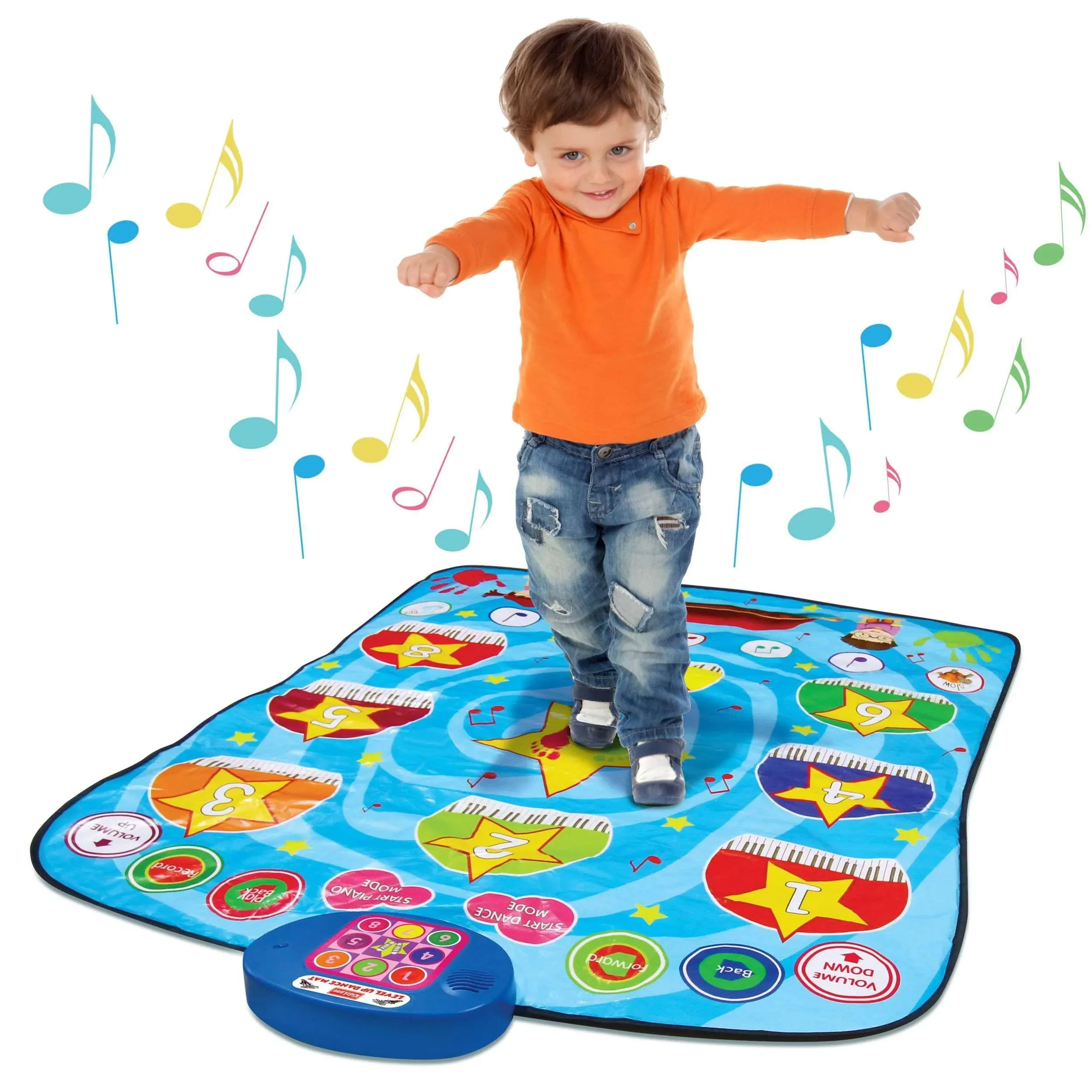 - Level up Dance Matt | Musical Mat - Dance Game Toy Gift for Kids Girls Boys - 