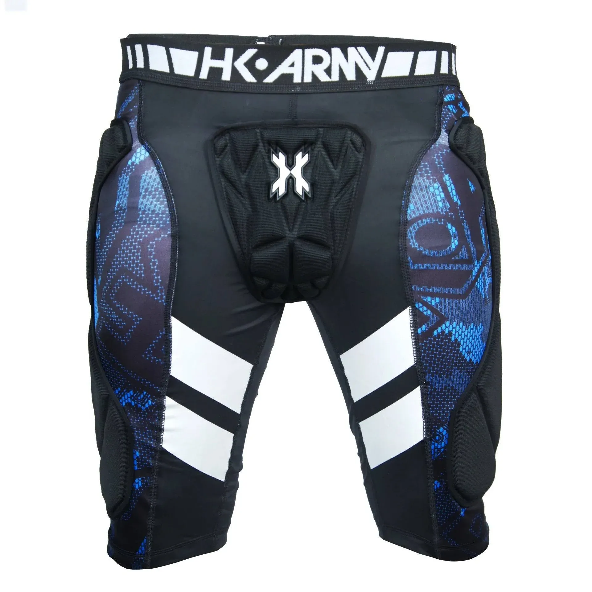 HK Army Crash Padded Slide Shorts - Black/Blue