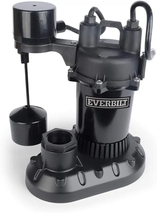 Everbilt 1/3 HP Aluminum Sump Pump with Vertical Switch #HDPS33V