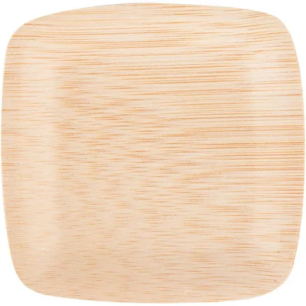 Disposable Bamboo 3.5" Tasting Plates, Bulk Case of 250