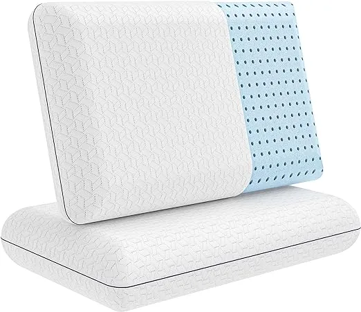 Vaverto Adjustable Contour Memory Foam Pillow - King Size - Orthopedic Neck Support, Pain Relief, Washable, Organic Cotton Cover Ergonomic Cervical - Ideal for Side, Back & Stomach Sleepers…