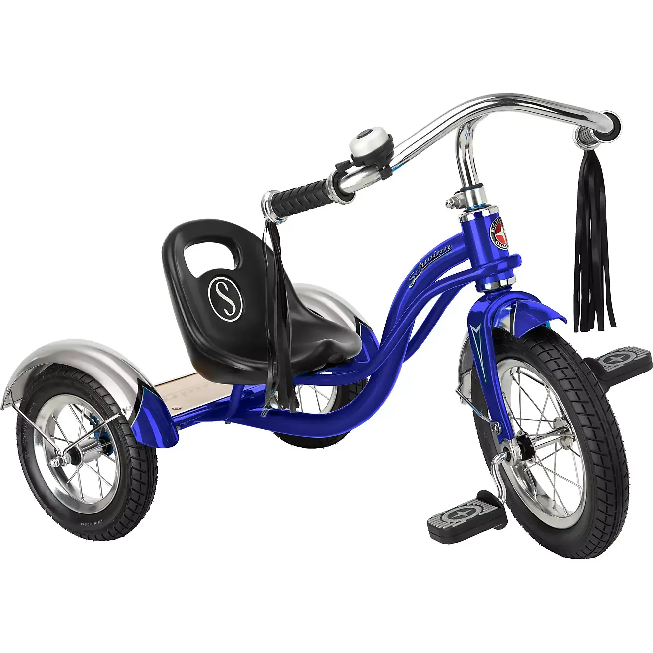 Schwinn Roadster Retro-Style Tricycle, 12-inch front wheel, ages 2 - 4, blue