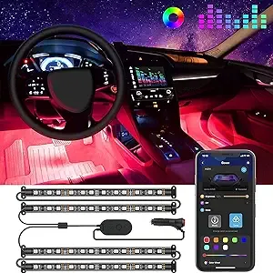 Govee Rgbic Interior Car Lights Smart Strip Light Bluetooth