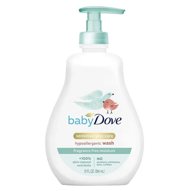 Baby Dove Hypoallergenic Wash 13 Oz Sensitive Skin Care Exp 5/2025