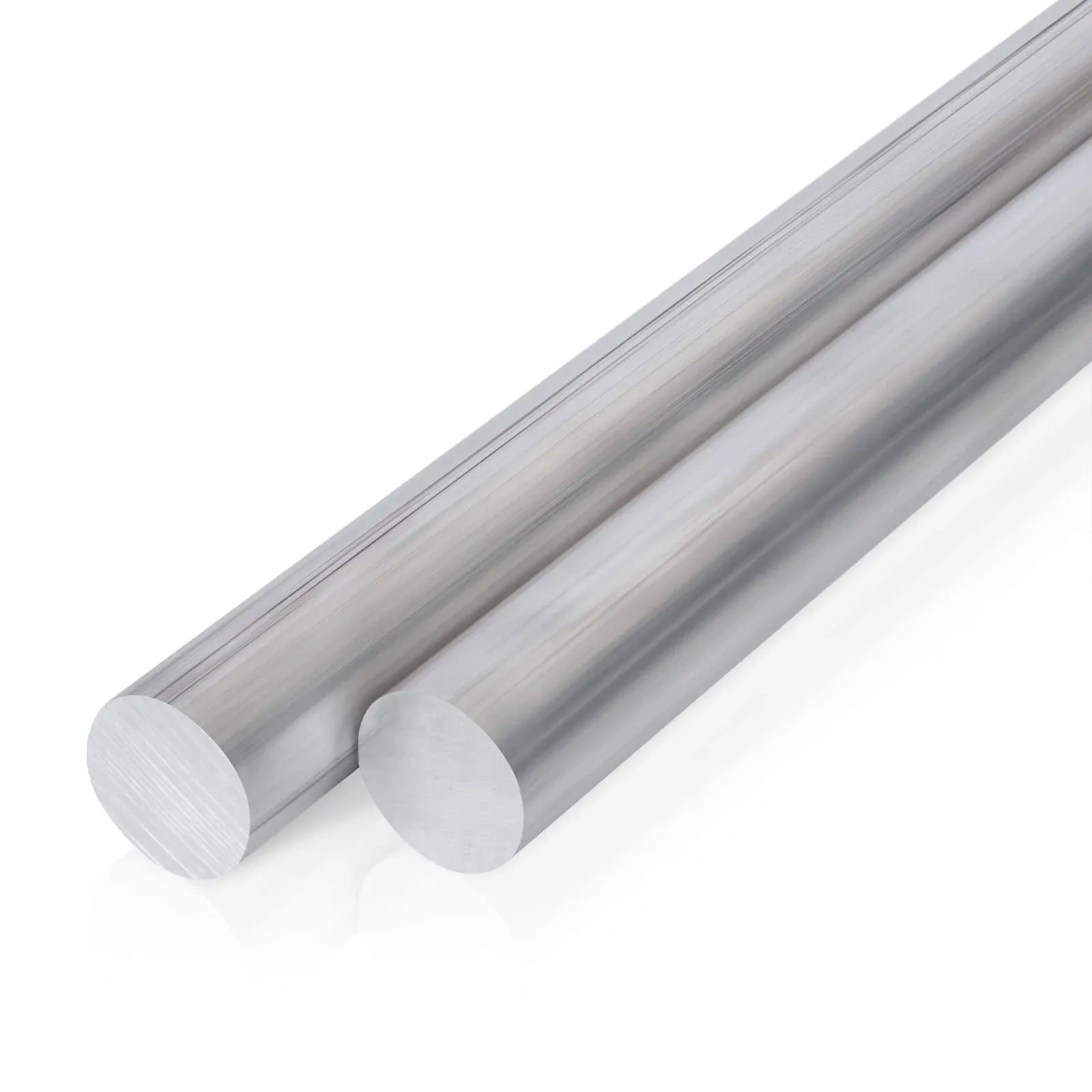 2 Pcs 1 Inch Diameter Round Aluminum Rod,Long 13&#034; 6061 Aluminum Round Bar,T65...