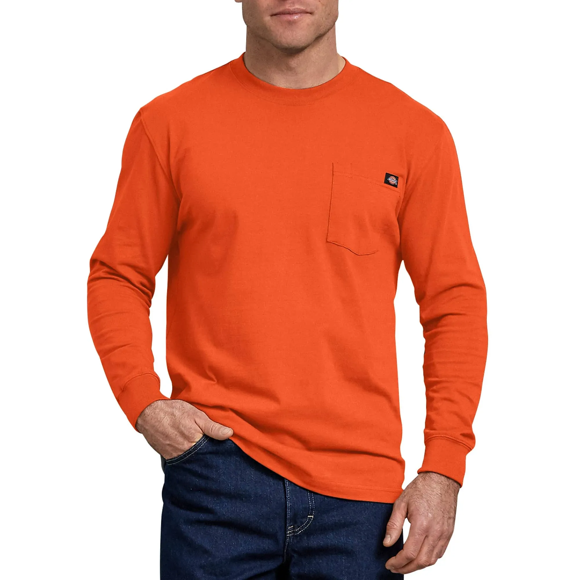 Heavyweight Heathered Long Sleeve Pocket T-Shirt