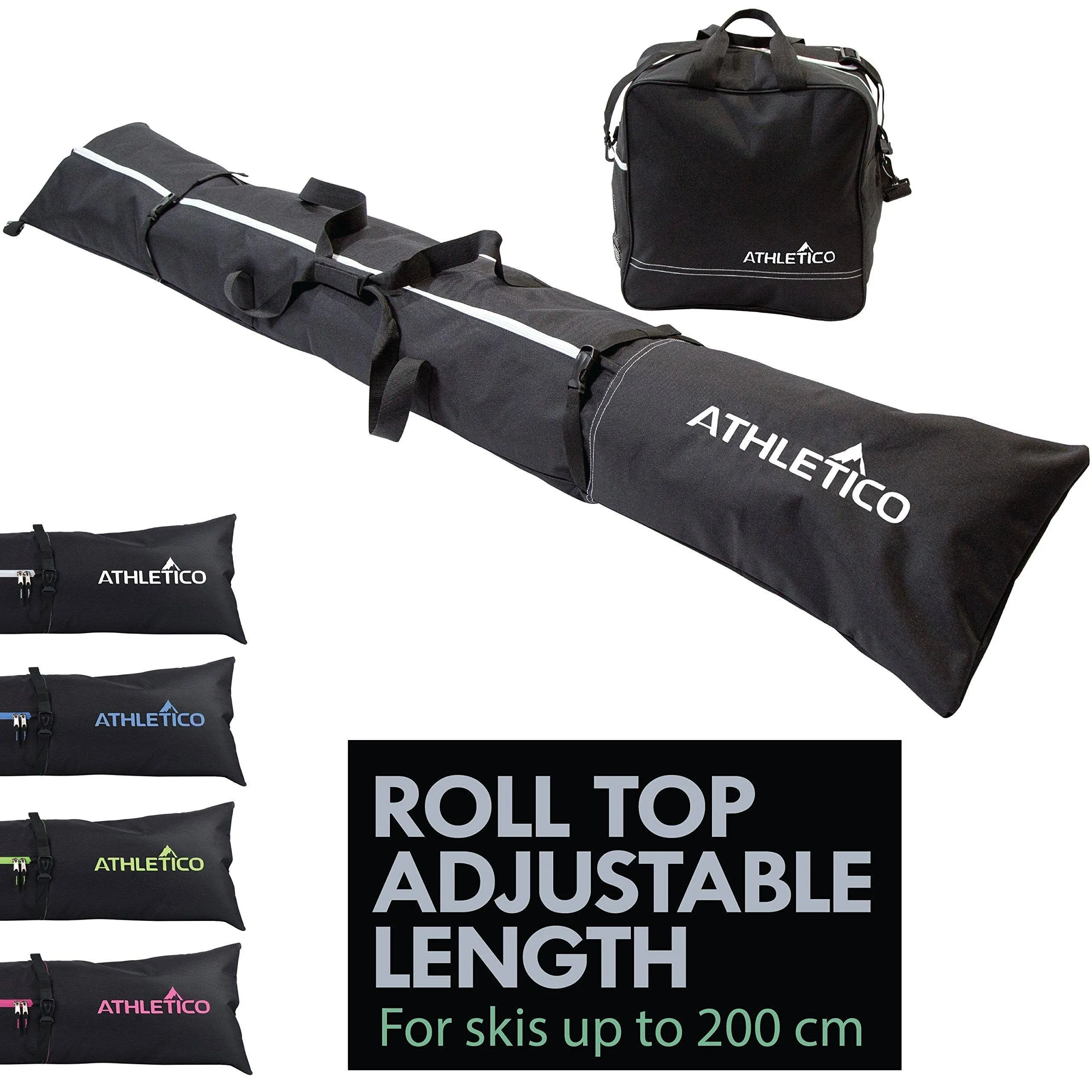 Athletico Two-Piece Ski and Boot Bag Combo Store & Transport Skis Bag