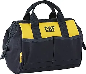 Caterpillar 12&#034; Tool Bag, Zip Closure, Yellow and Black One Size, Yellow/Black 