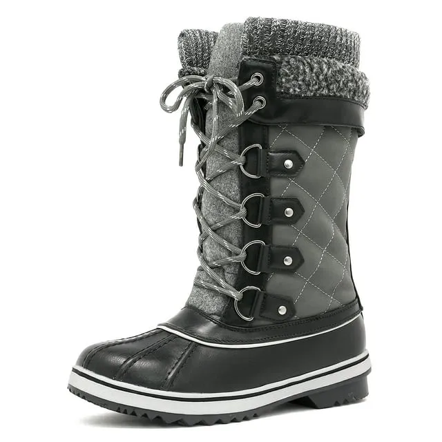 Dream Pairs Snow Boots NWT 9M Black and Grey