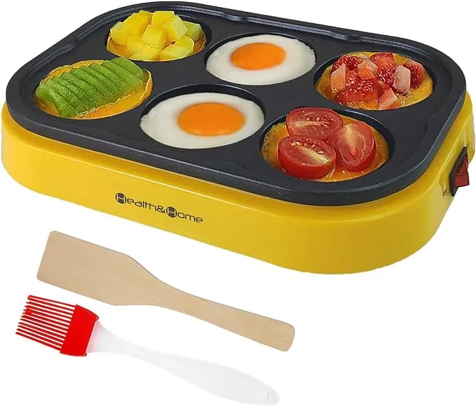 Electric Mini Pancake Non-Stick Egg Frying Pan Crepe Maker Snacks or Desserts