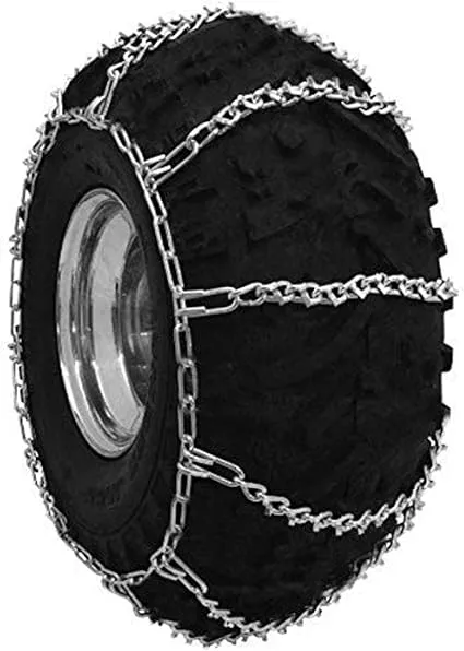 Security Chain Company 1064355 ATV Sport Trac V-Bar All-Terrain Traction Tire Chains, Zinc Plated for Durability, 1 Pair of Chains