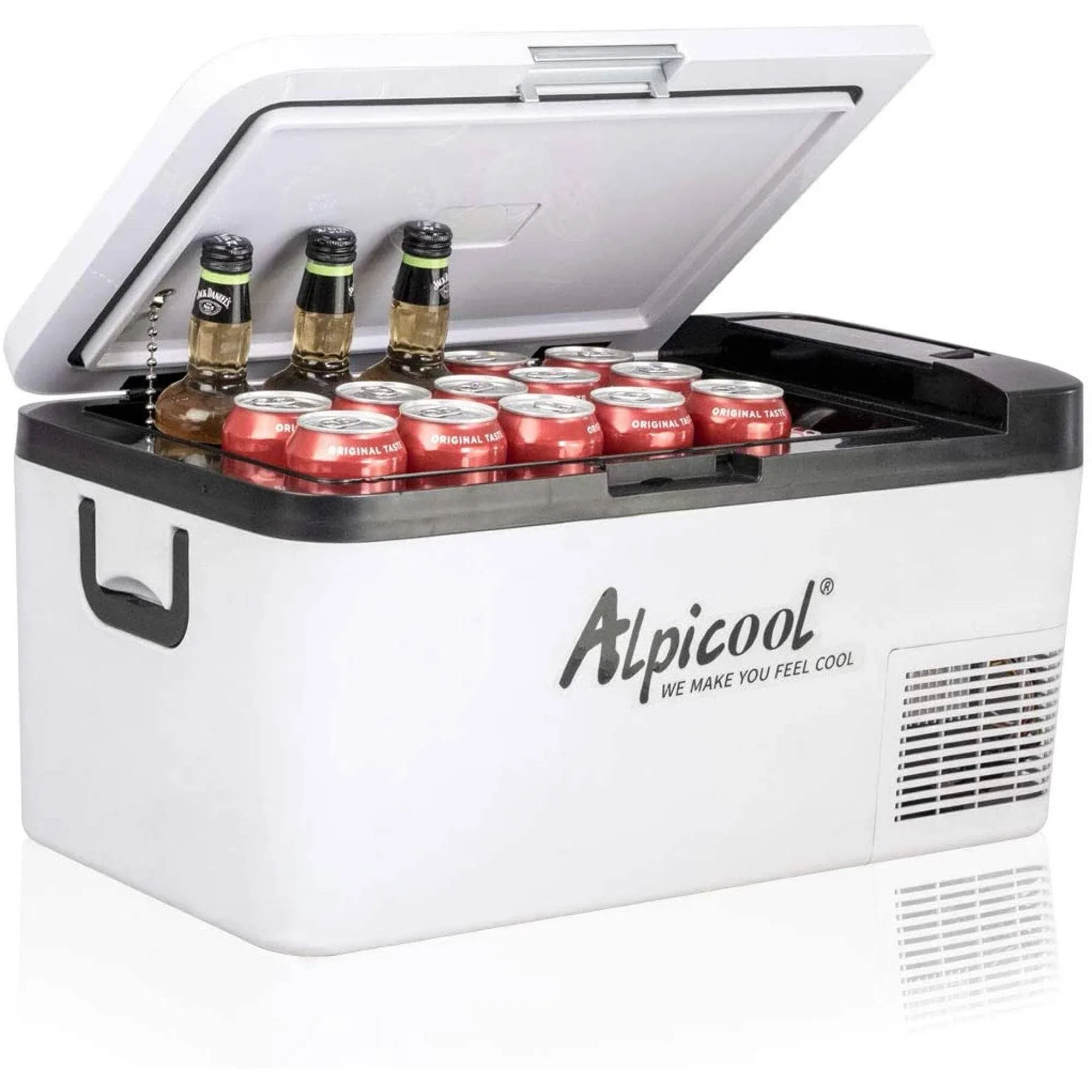 Alpicool K18 Portable Car Freezer,12 Volt Refrigerator, 19 Quart (18 Liter) Fast Cooling 12V Car Fridge -4℉~68℉, Car Cooler, 12/24V DC and 100-240V AC for Outdoor, Camping, RV, Truck, Boat