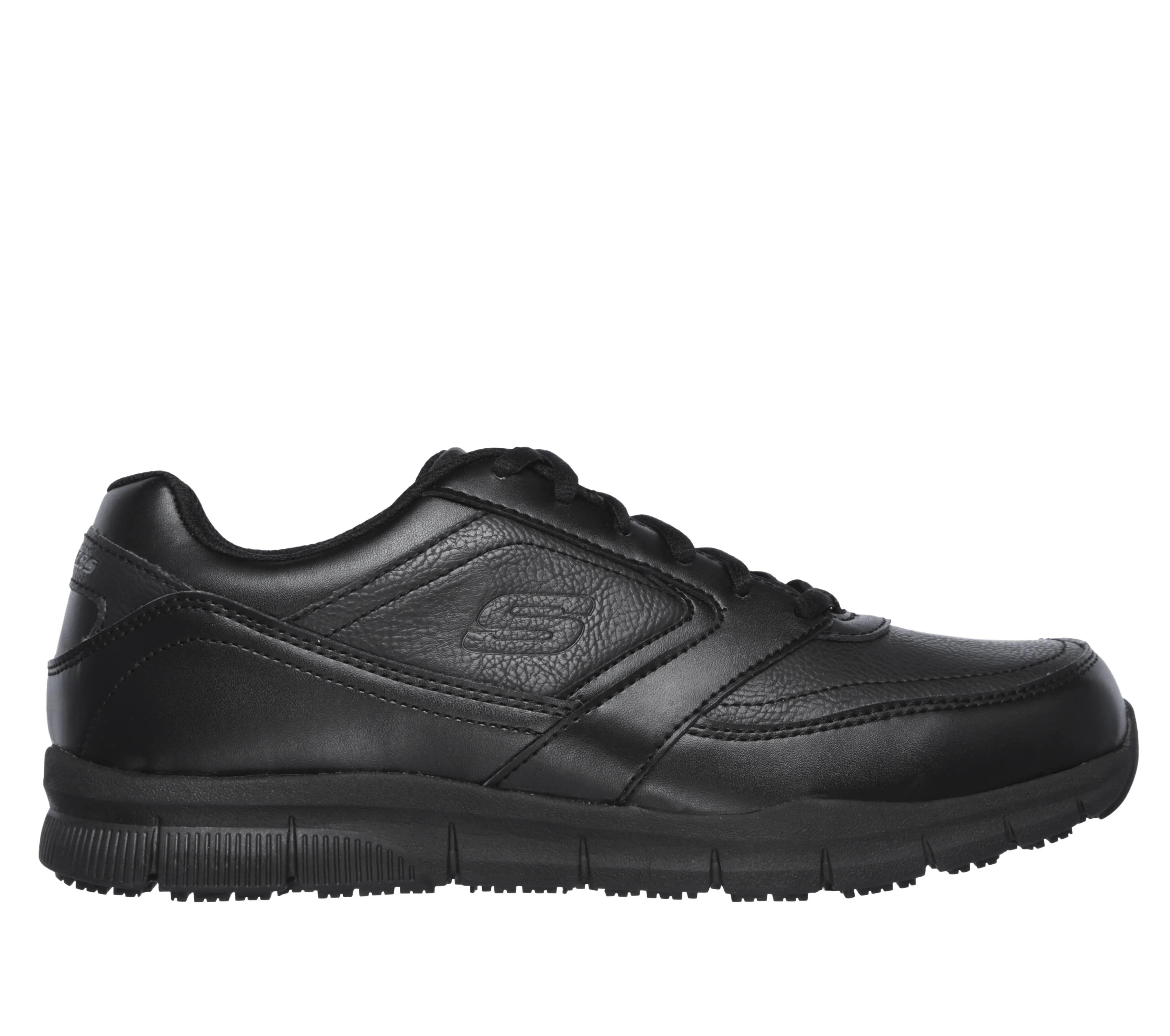 Skechers Nampa Slip-Resistant Men's Work Shoes - Black