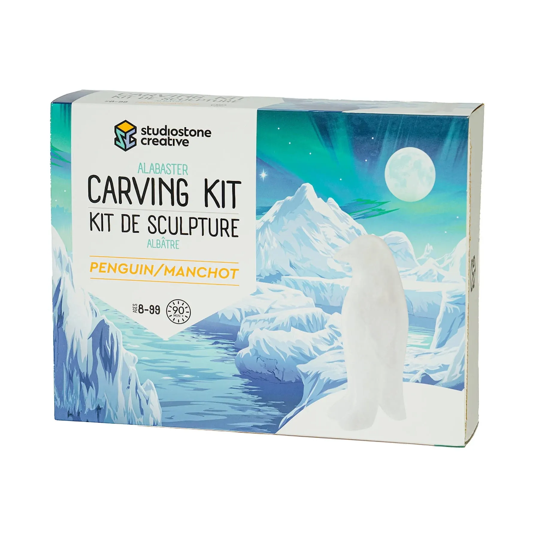 Studiostone Creative Penguin Alabaster Carving Kit