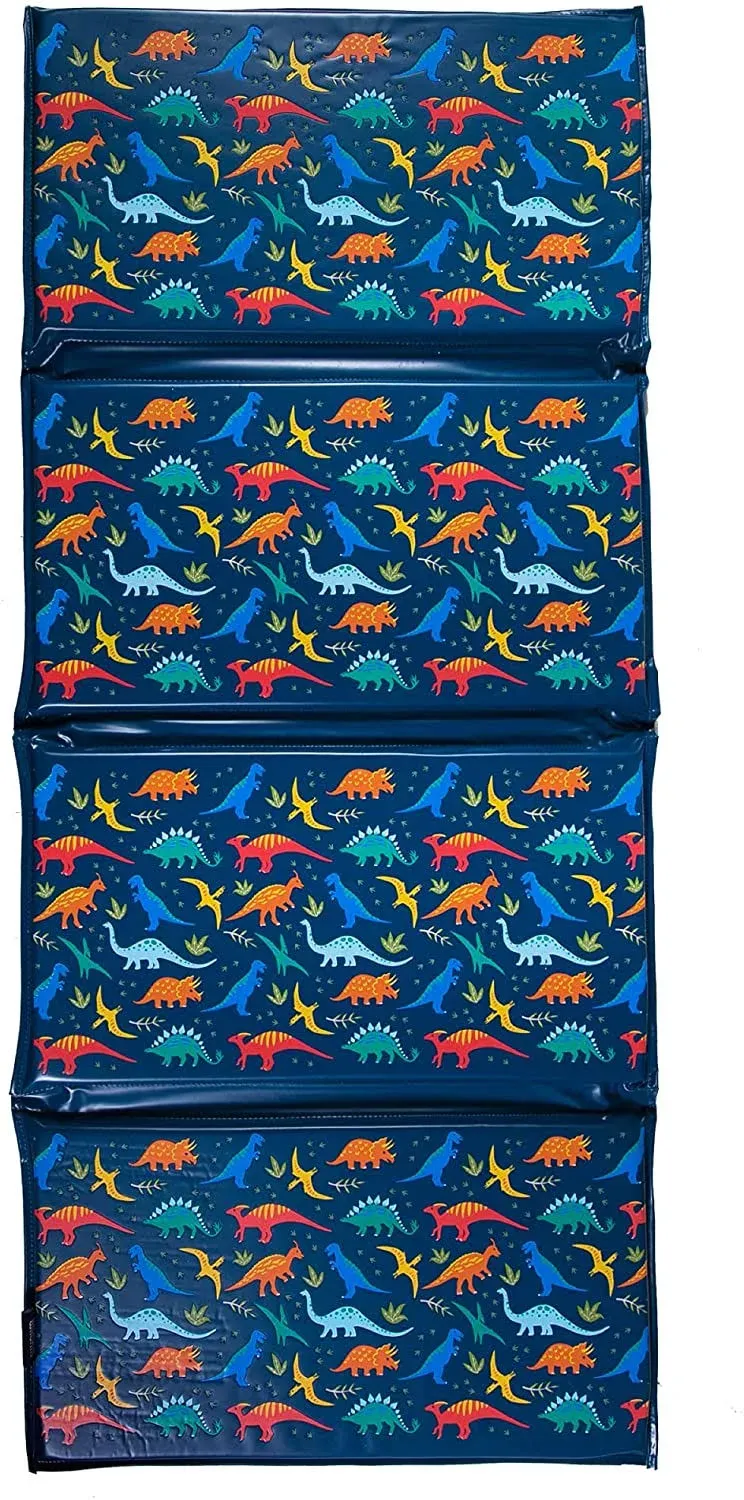 Wildkin Jurassic Dinosaurs Vinyl Rest Mat Blue